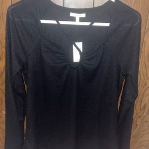 Maurice’s long sleeve black top NWT